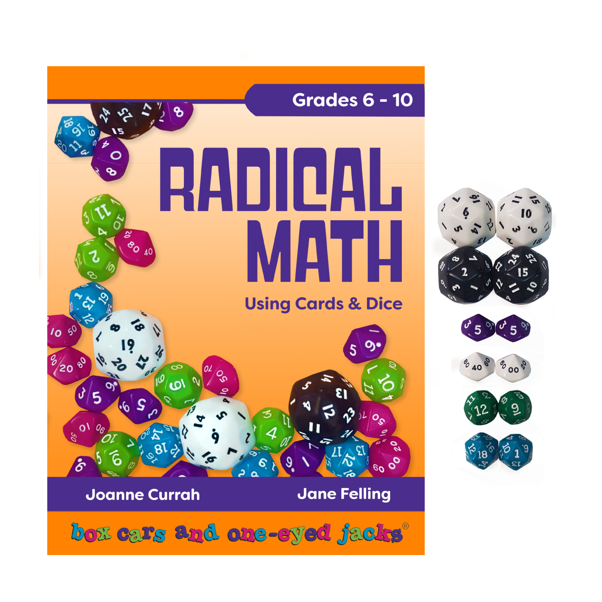 Radical Math Book with Dice