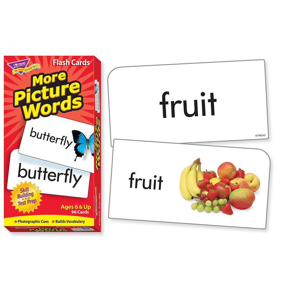 More Picture Words Flash Cards