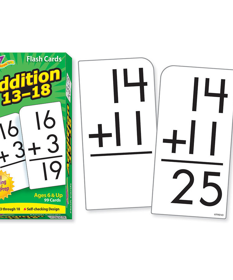 Addition 13-18 Flashcard