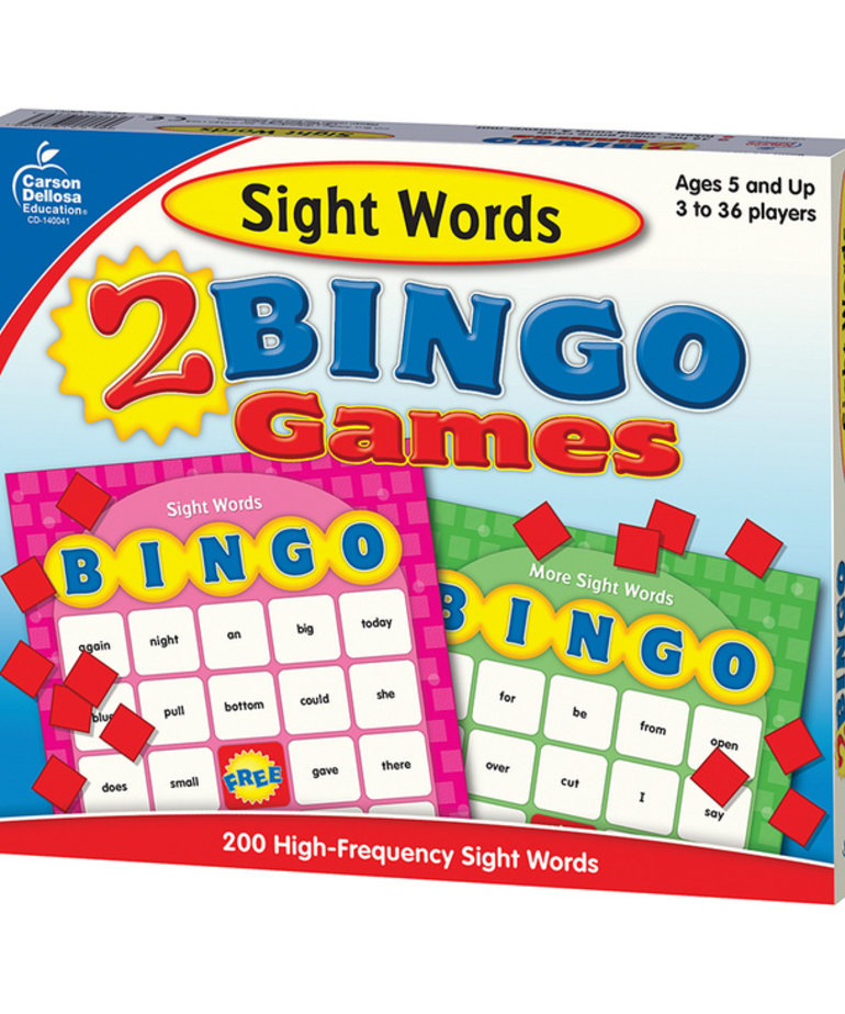 Sight Words Bingo Game