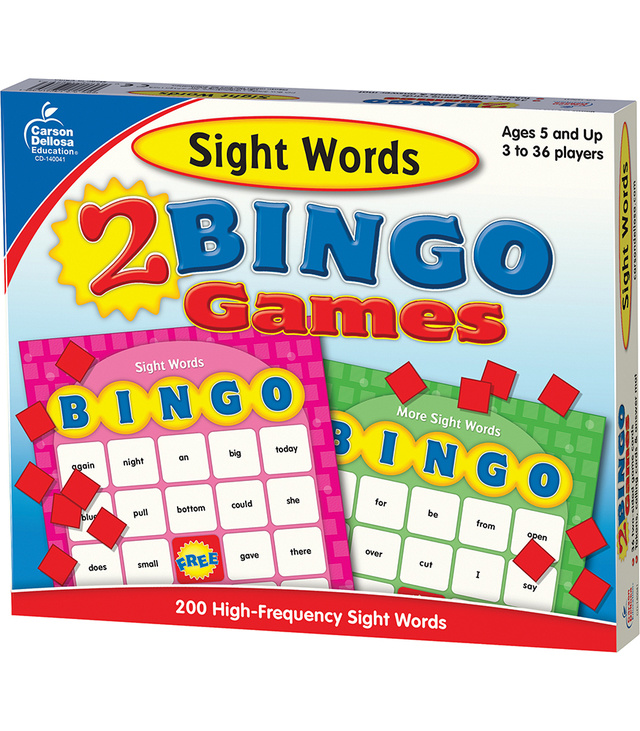 Sight Words Bingo Game
