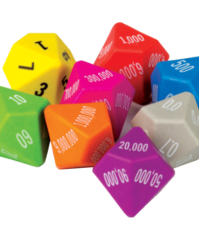 Place Value Dice (8 Pack)