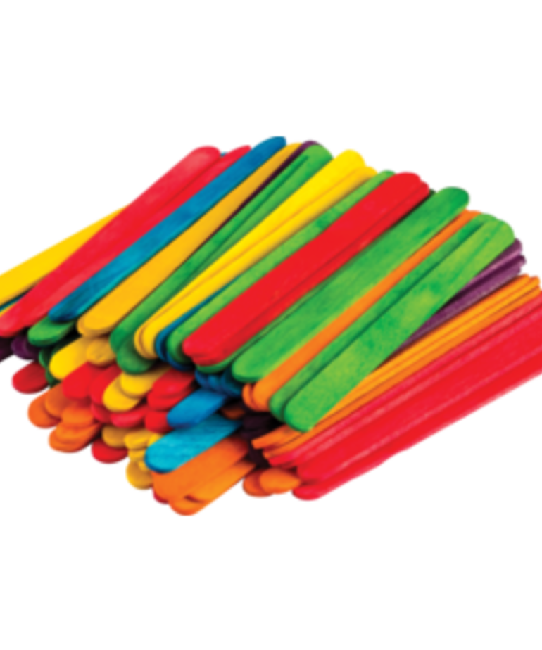 STEM Basics: Multicolor Craft Sticks-250