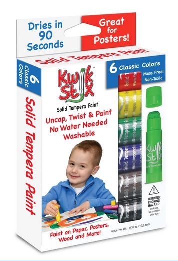 Kwik Stix Tempura Paint-6 pack Primary