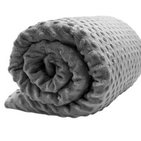 Lotus Weighted Blanket 10lbs - Grey Minky