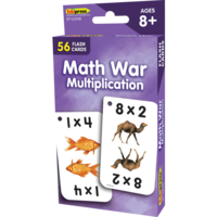 Math War Multiplication Flash Cards