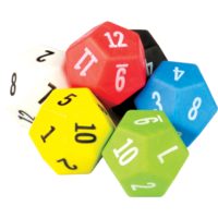 12 Sided Dice 6pk