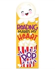 Reading Makes my Heart Pop Scented Bookmark
