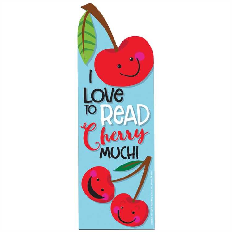 I Love to Read Cherry Much Scented Bookmark