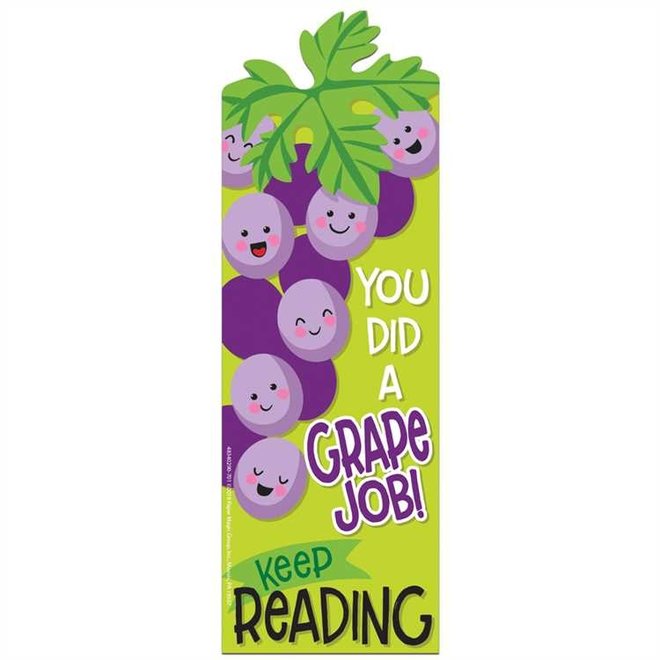 You Did a Grape Job Scented Bookmark Inspiring Young Minds to Learn