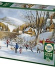 Cobble Hill Hockey on Frozen Lake Puzzle  1000pc