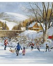 Cobble Hill Hockey on Frozen Lake Puzzle  1000pc