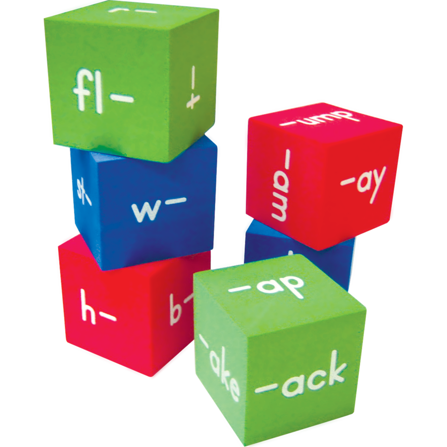 Foam Word Families Cubes