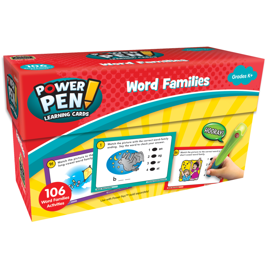 Power Pen Learning Cards-Word Families