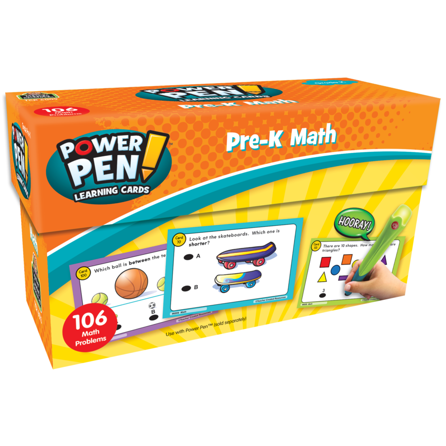 Power Pen Learning Cards: Math PreK