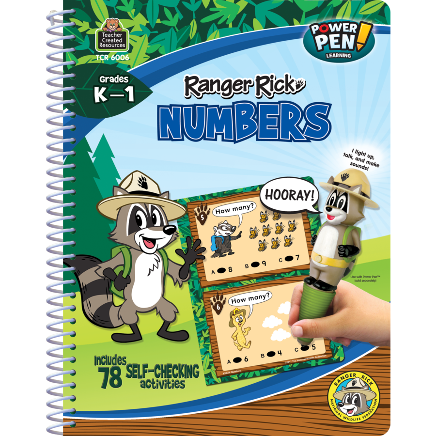 Ranger Rick Power Pen Learning Book-Numbers