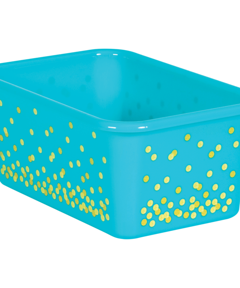 Small Teal Storage Bin