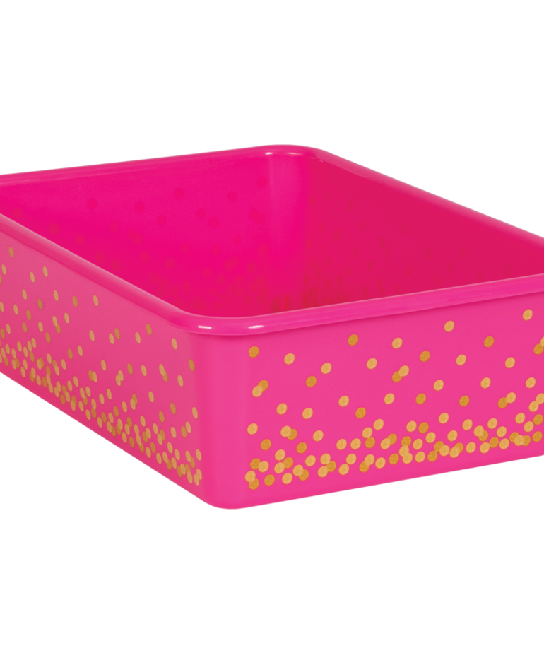 Pink Confetti Large Storage Bin