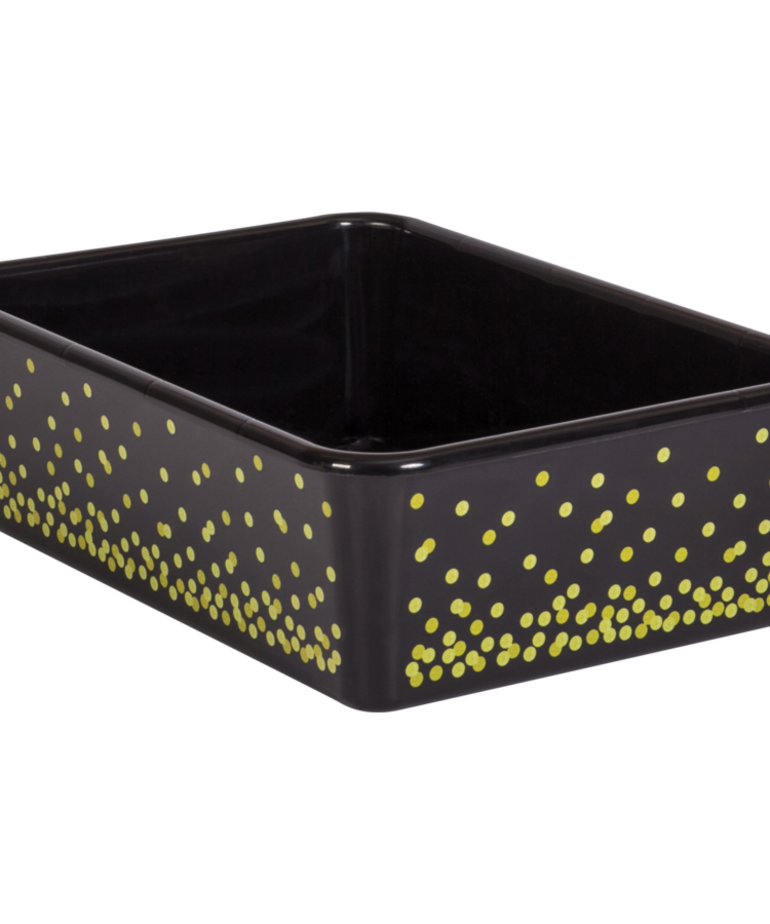 Black Confetti Large Storage Bin