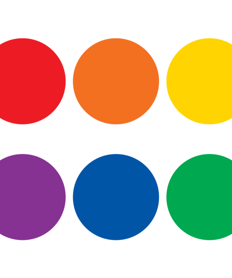 Spot On Colorful Circles Carpet Markers 7"