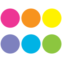 Spot On Bright Circles Carpet Markers 7"