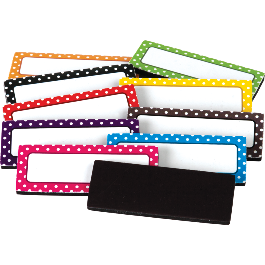 Polka Dot Magnetic Labels