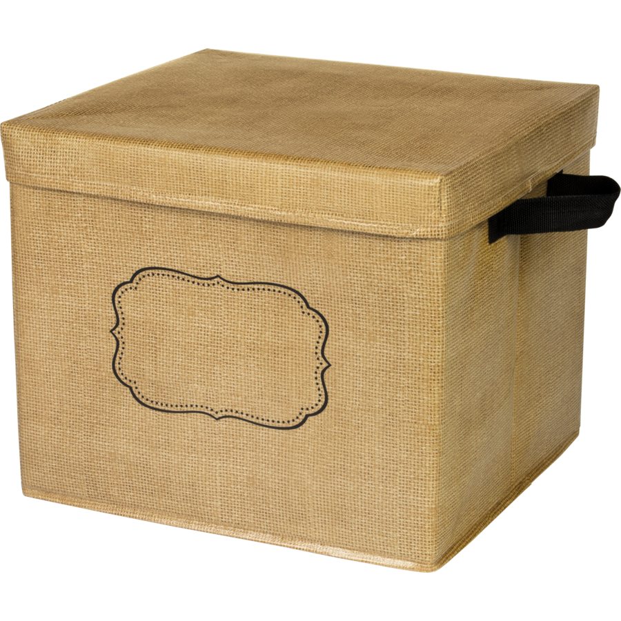 Burlap Storage Box