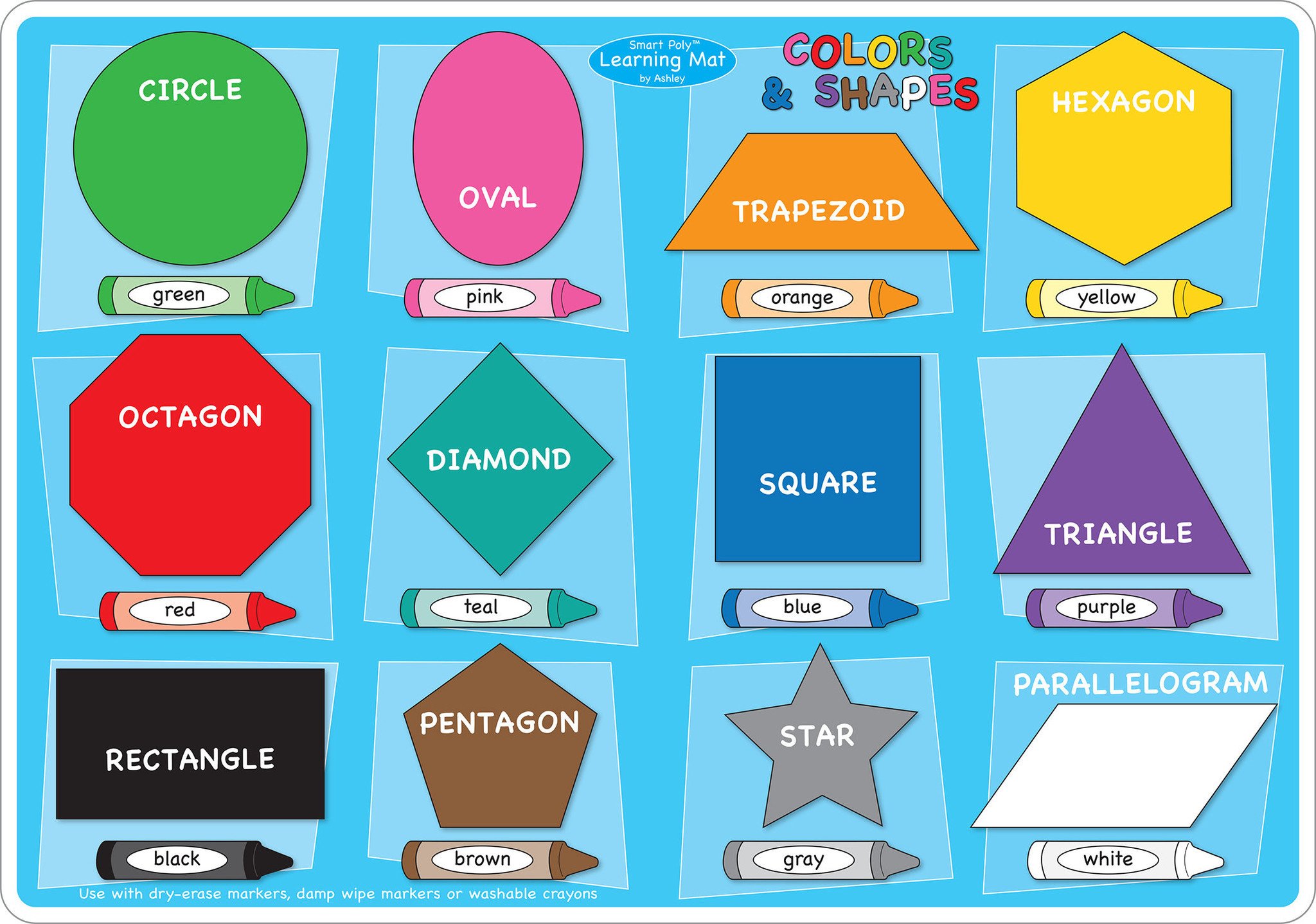 Smart Poly Learning Mat Shapes