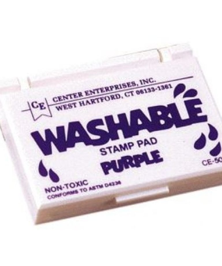 Washable stamp pad-purple