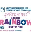 Washable stamp pad- electric rainbow