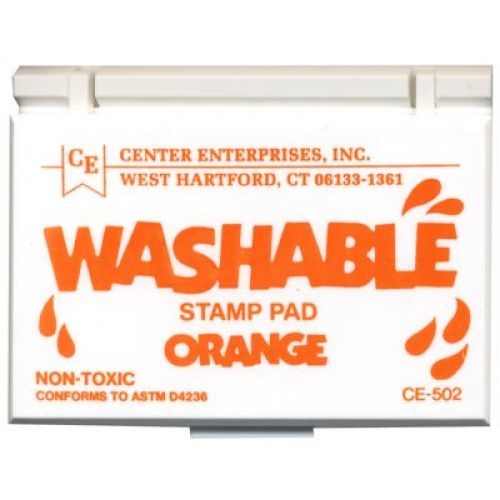 Washable stamp pad- orange