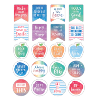 Watercolor Words to Inspire Stickers
