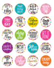 Confetti Words to Inspire Planners Stickers