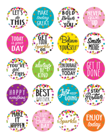 Confetti Words to Inspire Planners Stickers