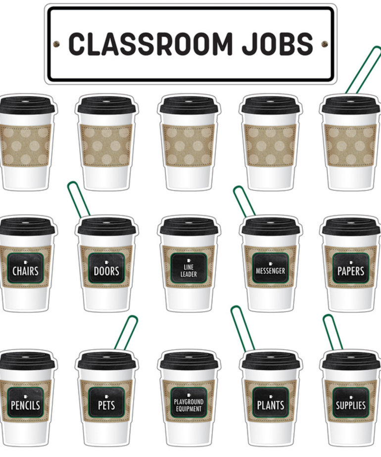 Industrial Cafe Classroom Jobs Mini Bulletin Board