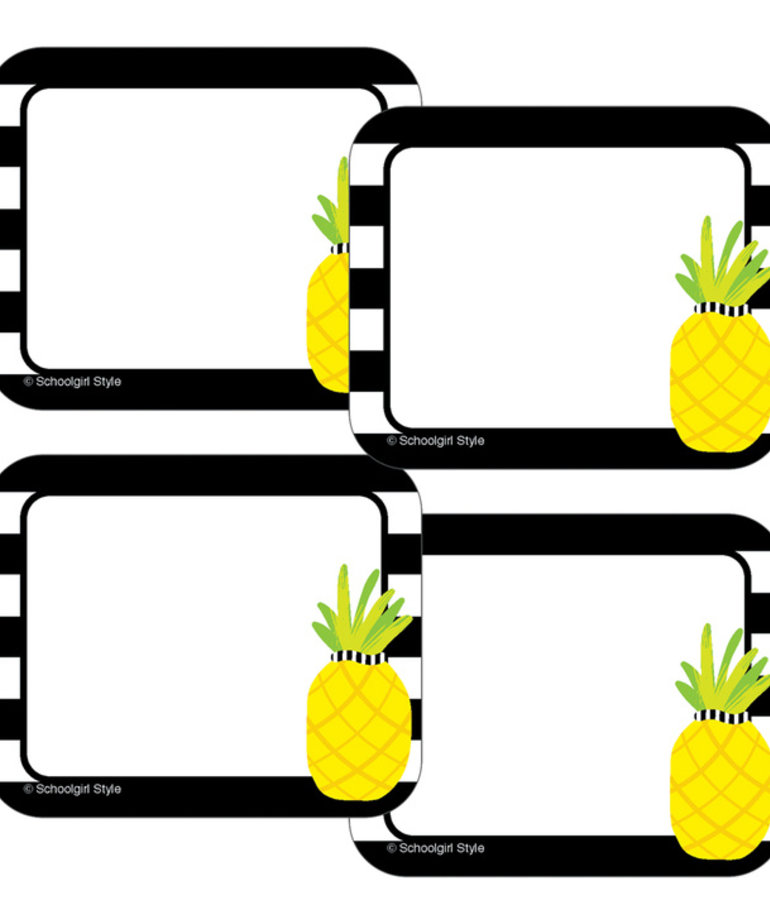 Simply Stylish Pineapple Name Tags