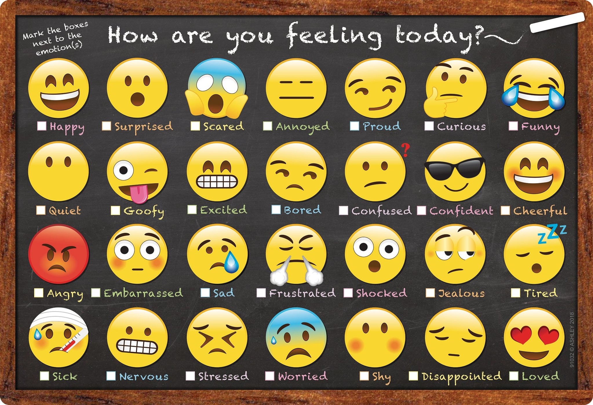 Smart Poly Chart Emoji Feelings Inspiring Young Minds To Learn