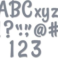 Stylish Charcoal Designer Letters