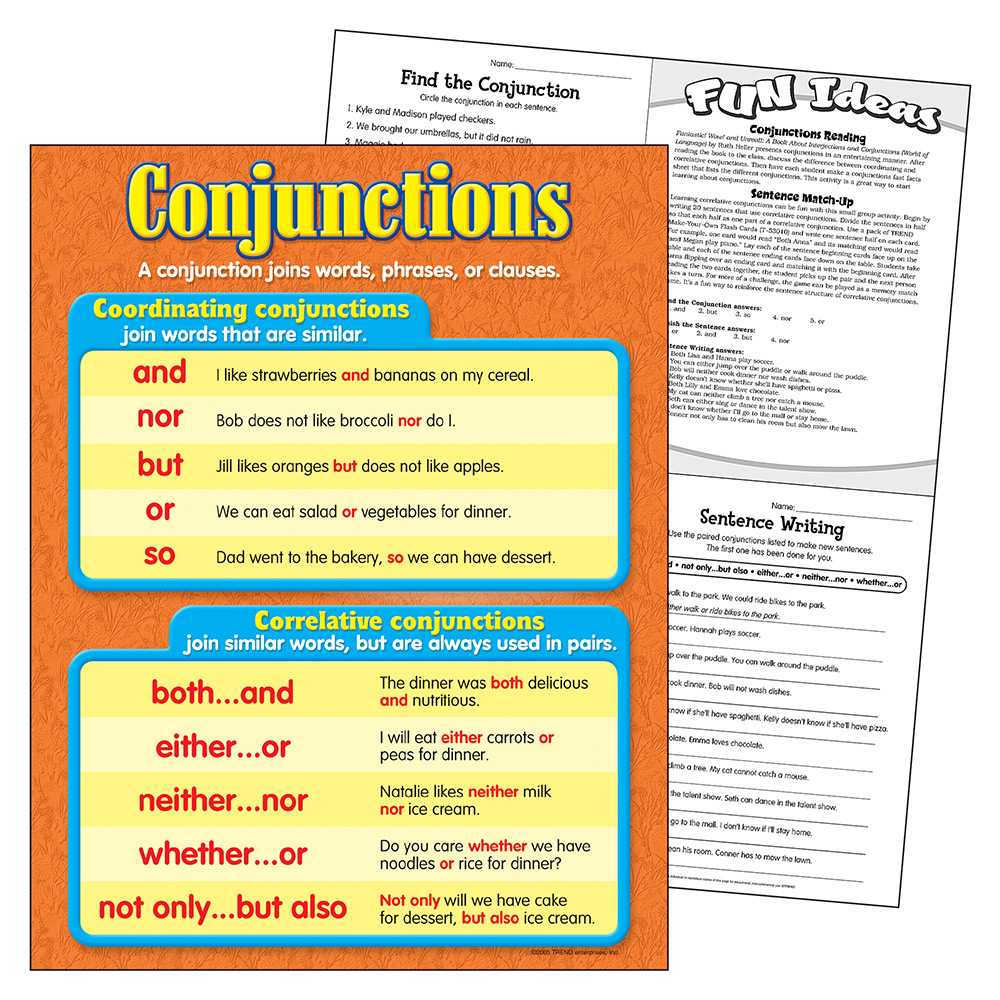 Conjunctions Chart