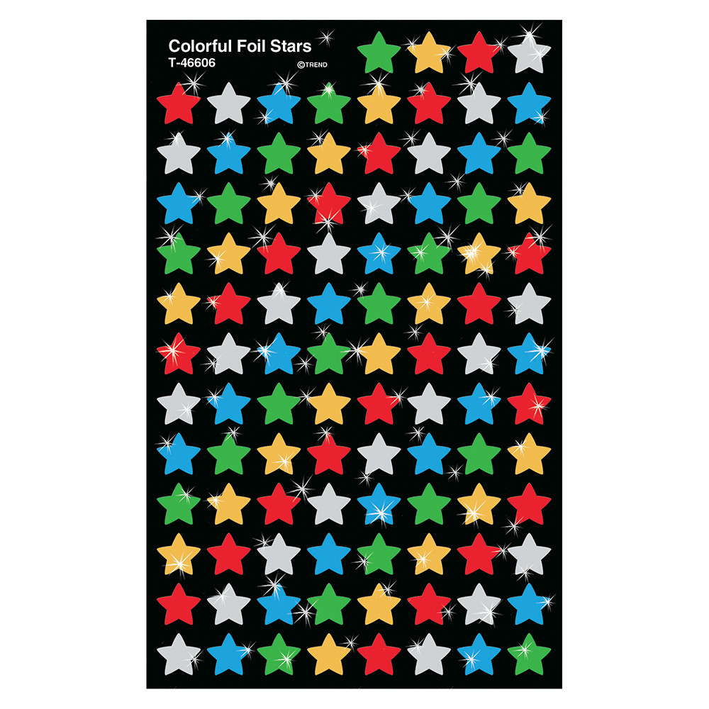 Colorful Foil Stars Stickers