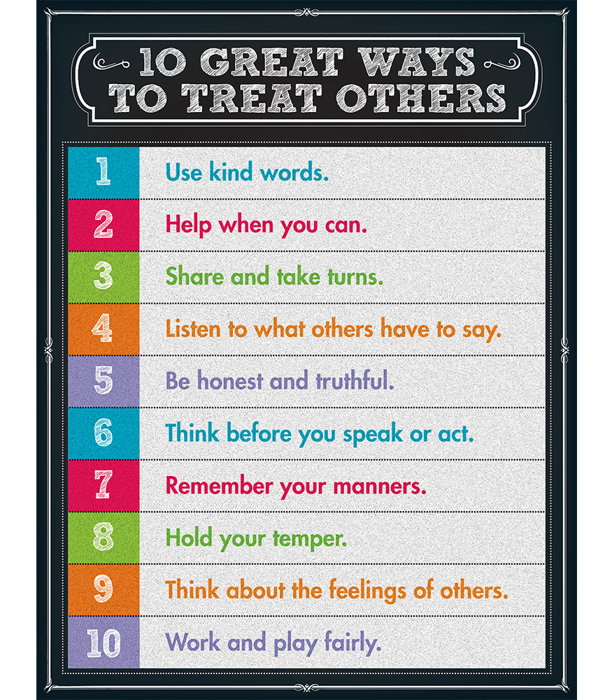 10 Great Ways to Treat Others Chartlet