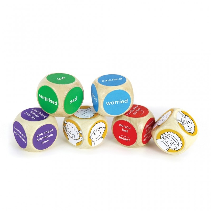 Emotions Wooden Dice Set