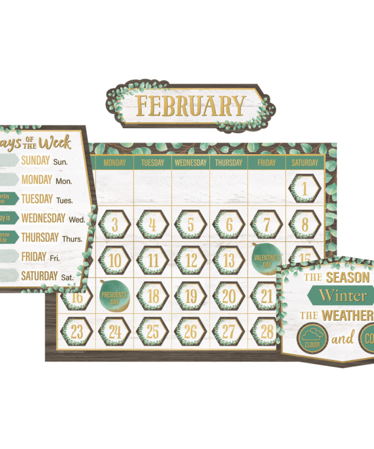 Eucalyptus Calendar Bulletin Board