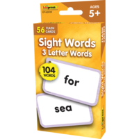 Sight Words Flashcards 3 Letter Words