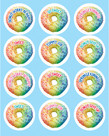 Industrial Cafe Rainbow Donut Stickers