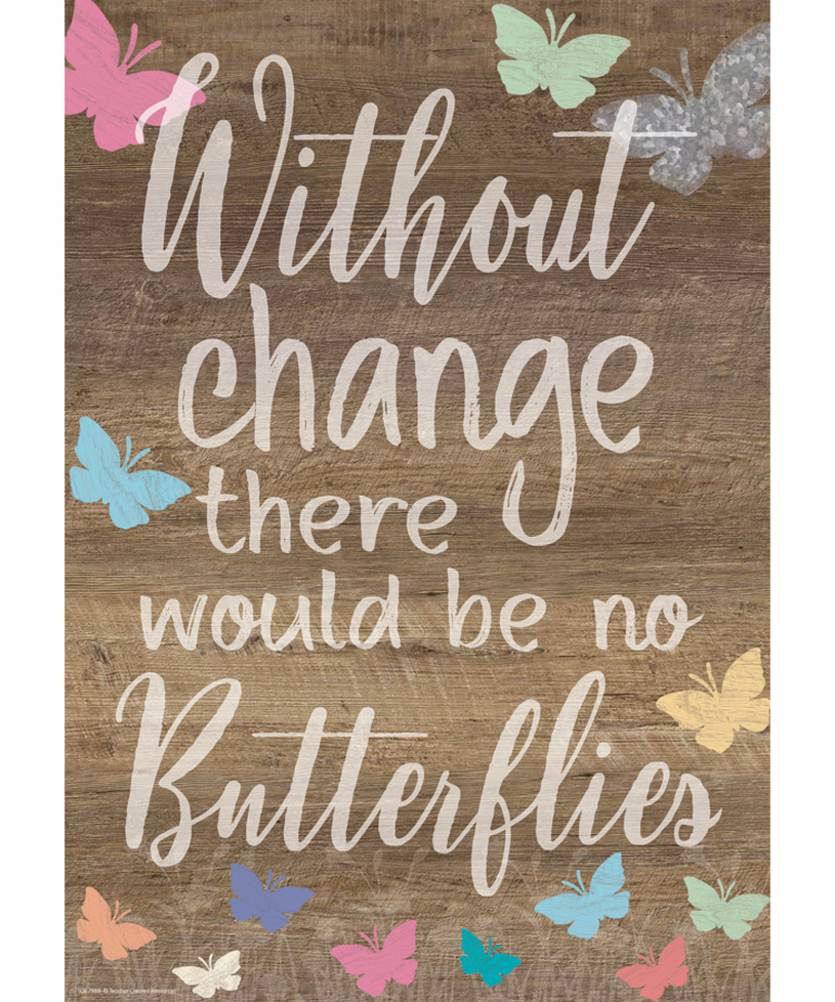 Without Change There Would Be No Butterflies Poster