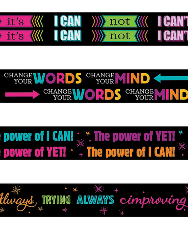 Growth Mindset Pencils "The Power of..."