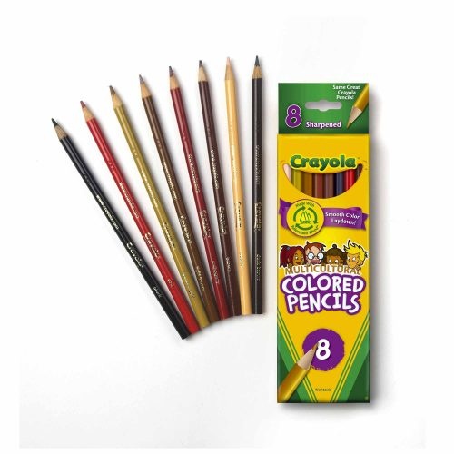 Crayola Multicultural Pencil Crayons-8pk