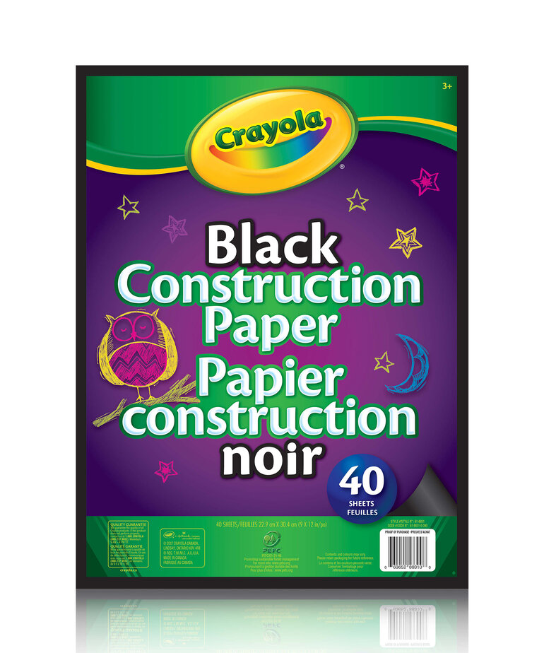 Crayola Black Construction Paper