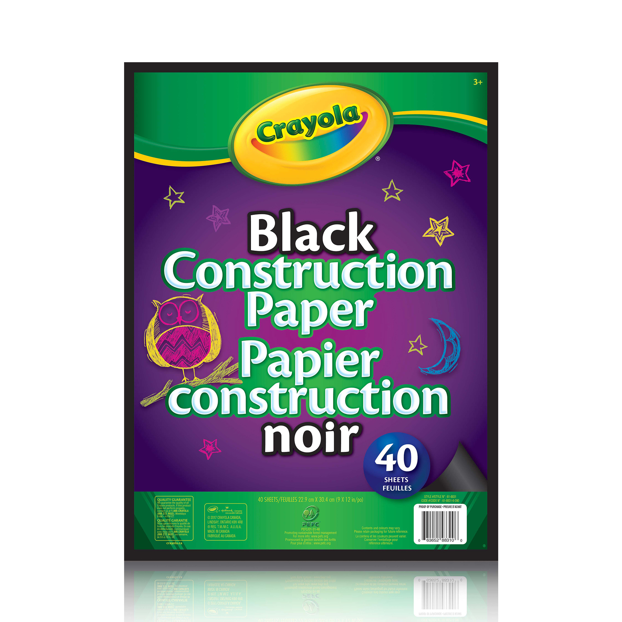 Crayola Black Construction Paper